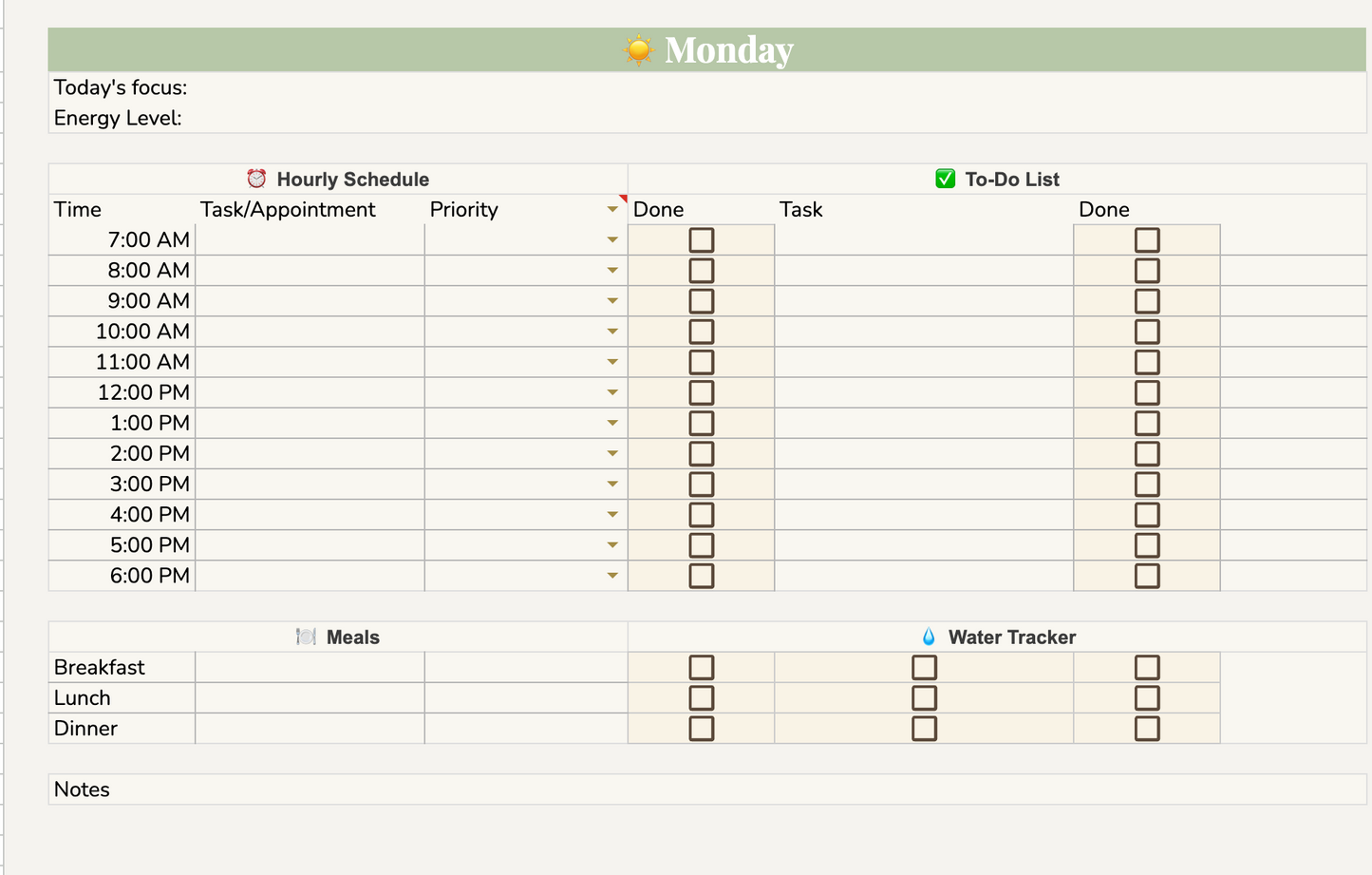 The Interactive Daily & Weekly Planner